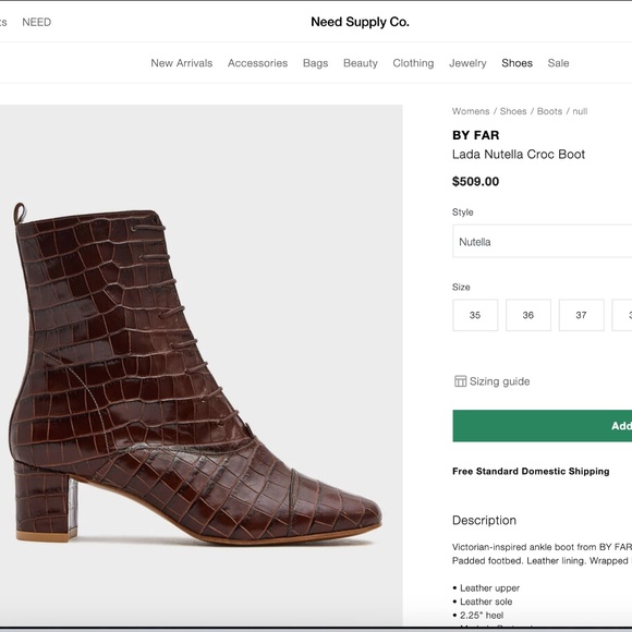 By far lada lace-up boots in nutella sz 6.5 - Picture 4 of 4